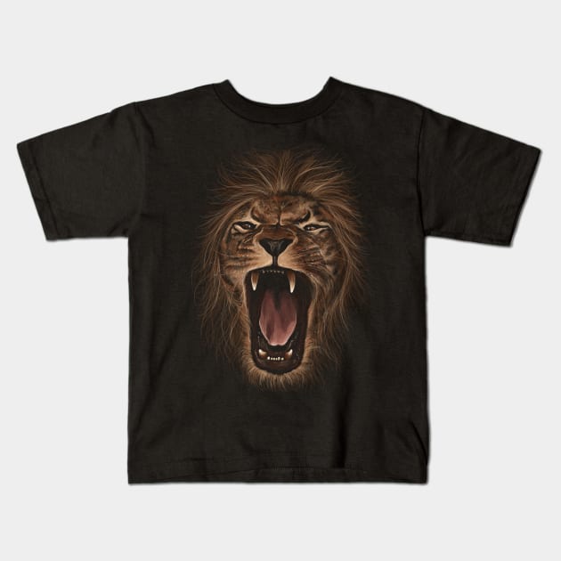 Roar of Rage Kids T-Shirt by opawapo